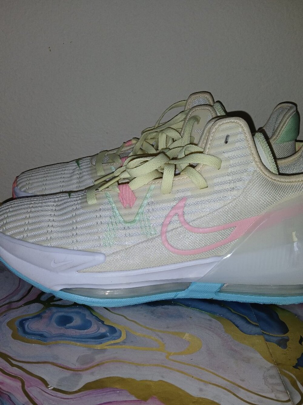 Nike LeBron Witness 7 Pastel Coconut Milk Soft Pink Sky Blue Basketball Shoes